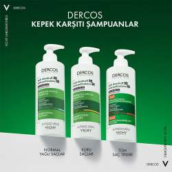 Vichy Dercos Dercos 2’si 1 Arada Kepek Karşıtı ve Nemlendirici Şampuan 390 ml - 7