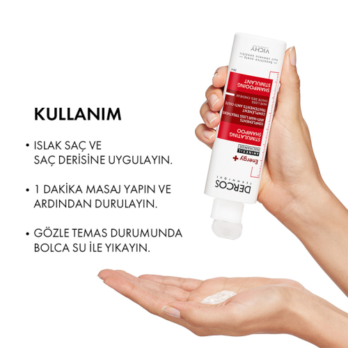 Vichy Dercos Energising Saç Dökülmesine Karşı Şampuan 200 ml - 4
