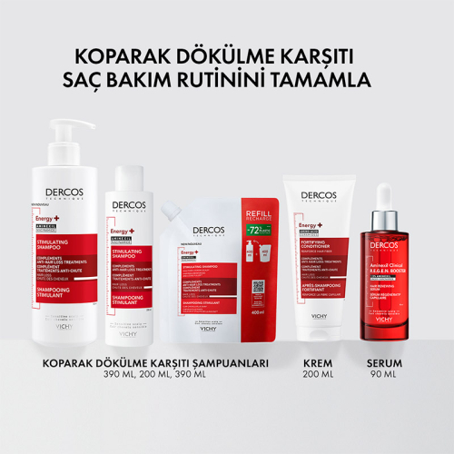 Vichy Dercos Energising Saç Dökülmesine Karşı Şampuan 200 ml - 5