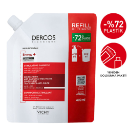 Vichy Dercos Energising Saç Dökülmesine Karşı Şampuan 400 ml - Refill - 2