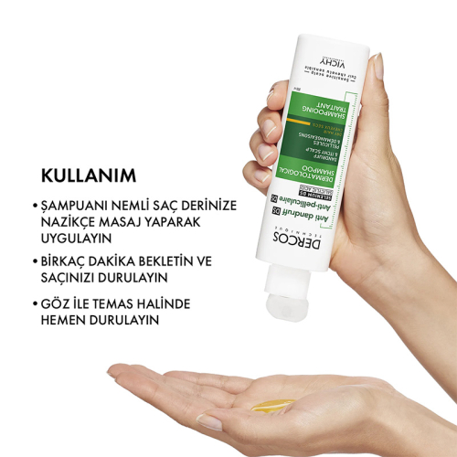 Vichy Dercos Kepek Karşıtı Şampuan 200 ml - Kuru Saçlar - 3