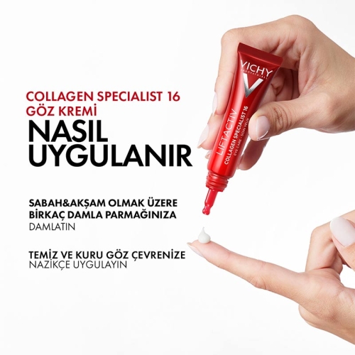Vichy Liftactiv Collagen Specialist Yaşlanma Belirtilerine Karşı Göz Bakım Kremi 15 ml - 3