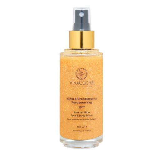 Vinacocha Işıltılı Bronzlaştırıcı Spf15 Bronzlaştırıcı Yağ 100 ml - Vinacocha