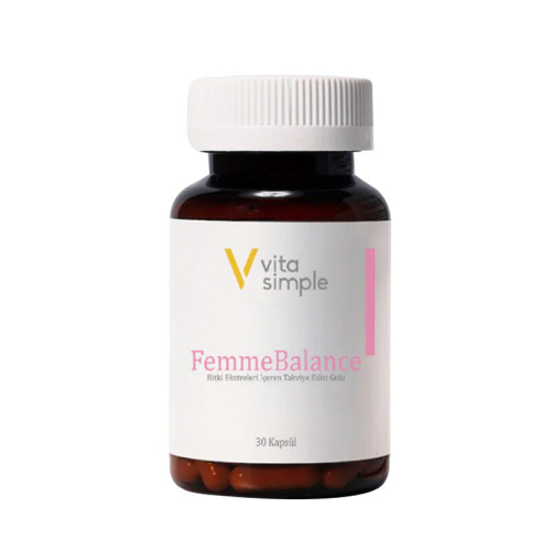 Vita Simple Femme Balance Bitkisel Ekstreleri İçeren Takviye Edici Gıda 30 Kapsül - Vita Simple