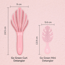 Wet Brush Go Green Kıvırcık Saçlara Özel Dolaşık Açıcı Saç Fırçası Pembe - 6