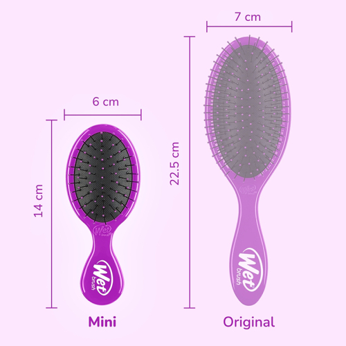 Wet Brush Mini Detangler Dolaşık Açıcı Saç Fırçası Mor - 5