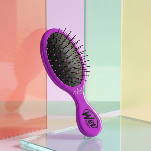 Wet Brush Mini Detangler Dolaşık Açıcı Saç Fırçası Mor - 6