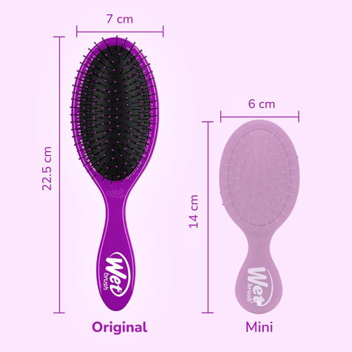 Wet Brush Original Detangler Dolaşık Açıcı Saç Fırçası - Mor - 4