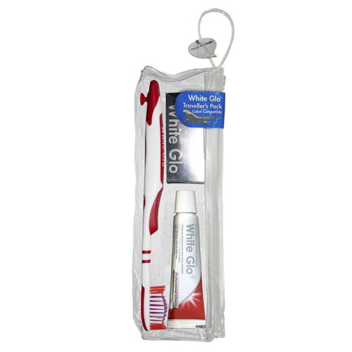 White Glo Diş Macunu ve Fırçası Seyahat Seti - White Glo