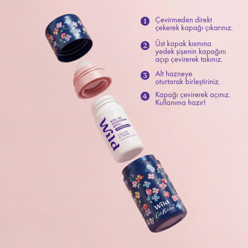 Wild Coconut-Vanilla Refillable Roll On Deodorant 50 ml - 3