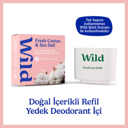 Wild Fresh Cotton-Sea Salt Deodorant Refill 40 g - 1