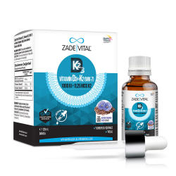 Zade Vital Vitamin D3K2 ve Keten Tohumu İçeren Damla 20 ml - 1
